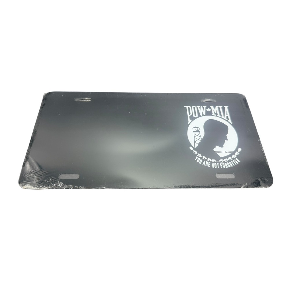 Pow Mia You Are‎ Not Forgotten Metal Auto Tag License Plate Veteran Military